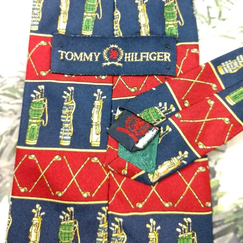 Mens Traditional Sport Silk Tie Collection Hilfiger Jack Nicholas Golf Hunt Club